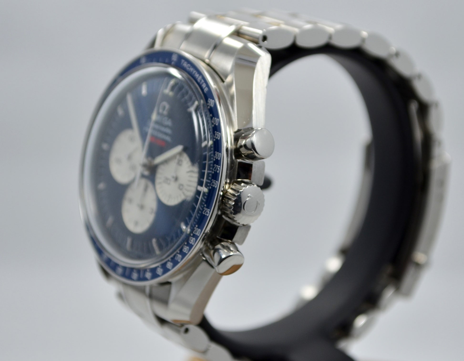 Omega Speedmaster Gemini IV 4 Chronograph 35658000 Blue Limited Wristwatch - Hashtag Watch Company