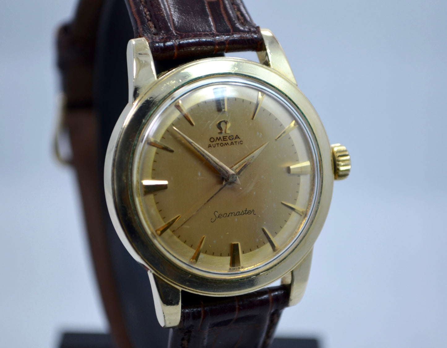 Vintage Omega Seamaster 6250 Gold Filled Automatic Cal. 500 Wristwatch 1950's - Hashtag Watch Company