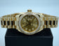 Rolex Ladies President 179138 Datejust 18K Yellow Gold Diamond "K" Serial Champagne Box Papers - Hashtag Watch Company