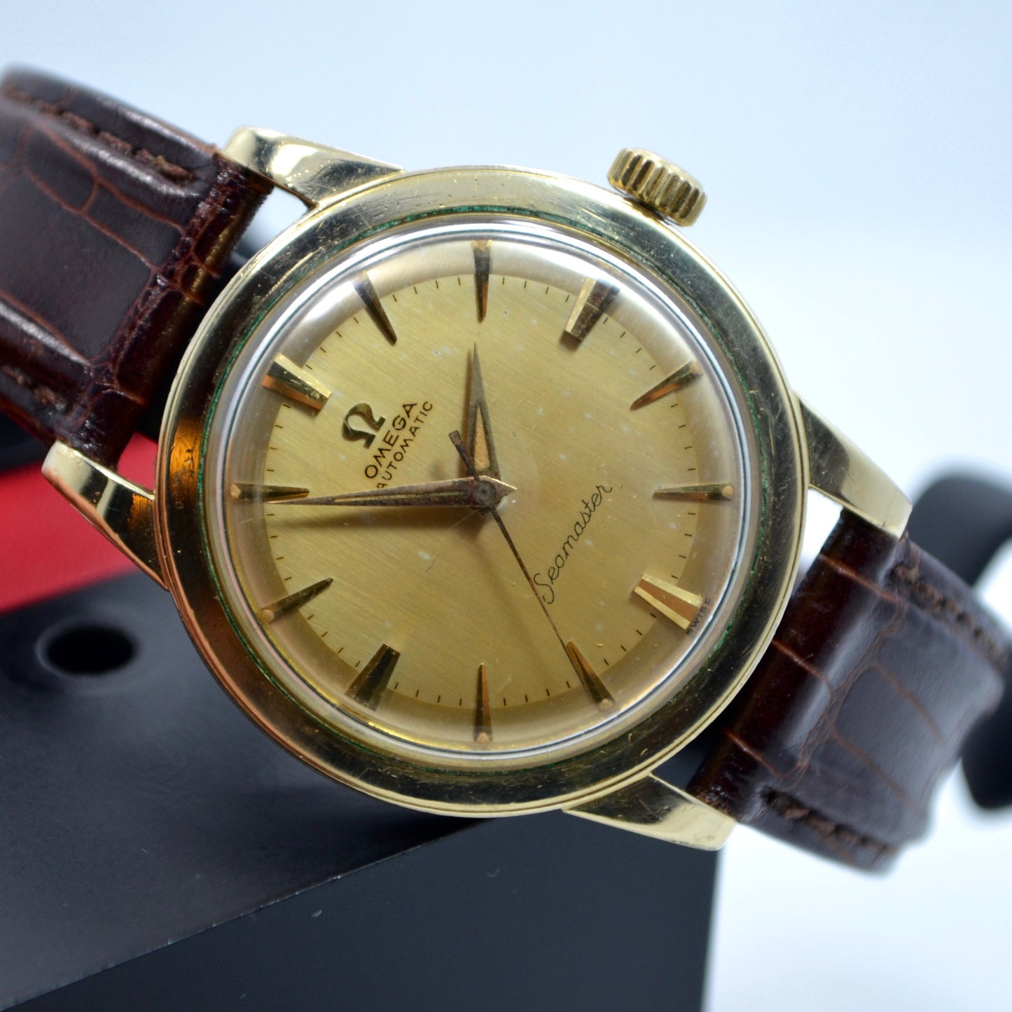 Vintage Omega Seamaster 6250 Gold Filled Automatic Cal. 500 Wristwatch 1950's - Hashtag Watch Company