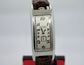 Vintage Movado Polyplan 18K White Gold Large Size Enamel Rectangular Wristwatch - Hashtag Watch Company