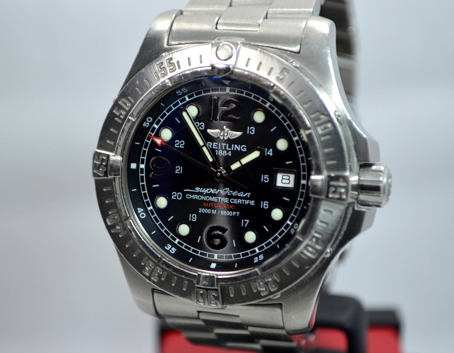 Breitling SuperOcean Steelfish A17390 Automatic Steel Black 44mm Wristwatch - Hashtag Watch Company