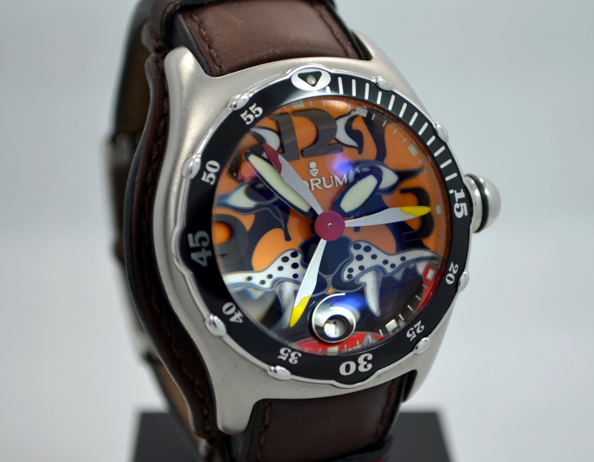 CORUM BUBBLE DIVE BOMBER TIGER AUTOMATIC LIMITED EDITION 82.180.20 2004 WATCH - Hashtag Watch Company