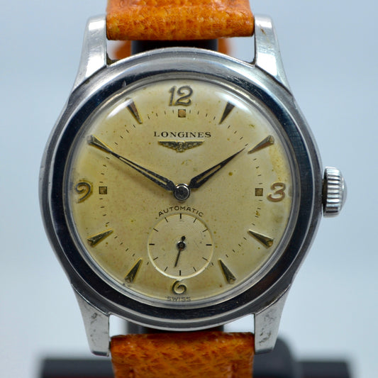 Vintage Longines 625C 2 Stainless Steel Automatic Cal. 22A Wristwatch 1950's - Hashtag Watch Company