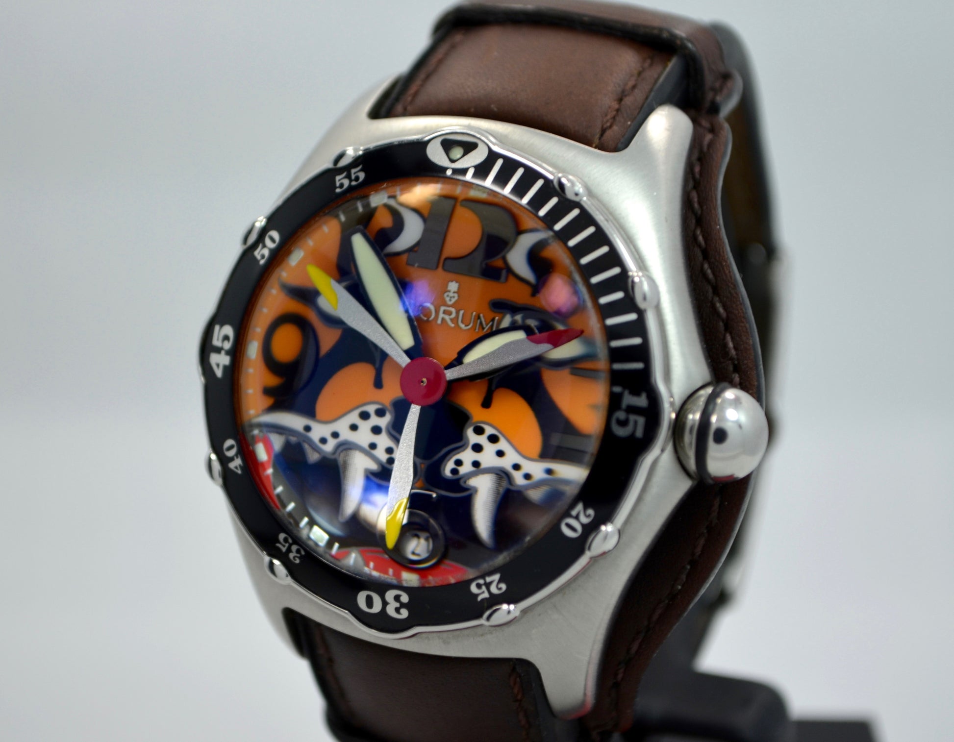 CORUM BUBBLE DIVE BOMBER TIGER AUTOMATIC LIMITED EDITION 82.180.20 2004 WATCH - Hashtag Watch Company