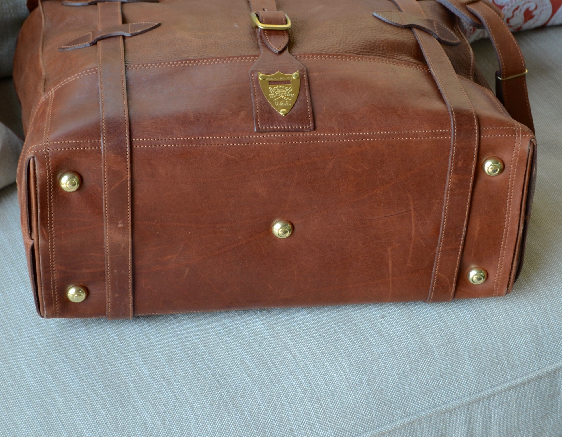 Leather Travel Grip Bag No. 5, Best & USA Made