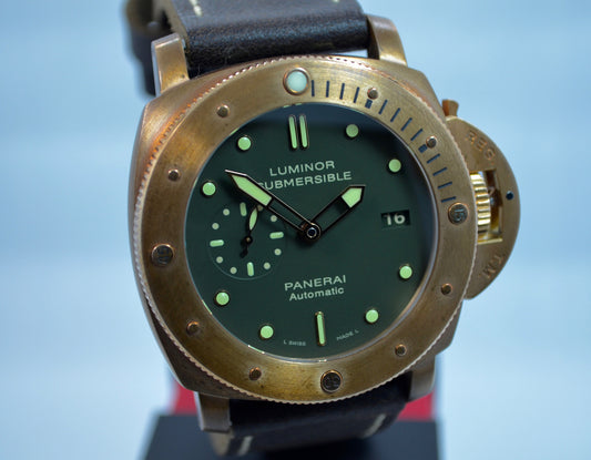 Panerai PAM 382 Bronzo Luminor Submersible 1950 3 Day Automatic Watch - Hashtag Watch Company