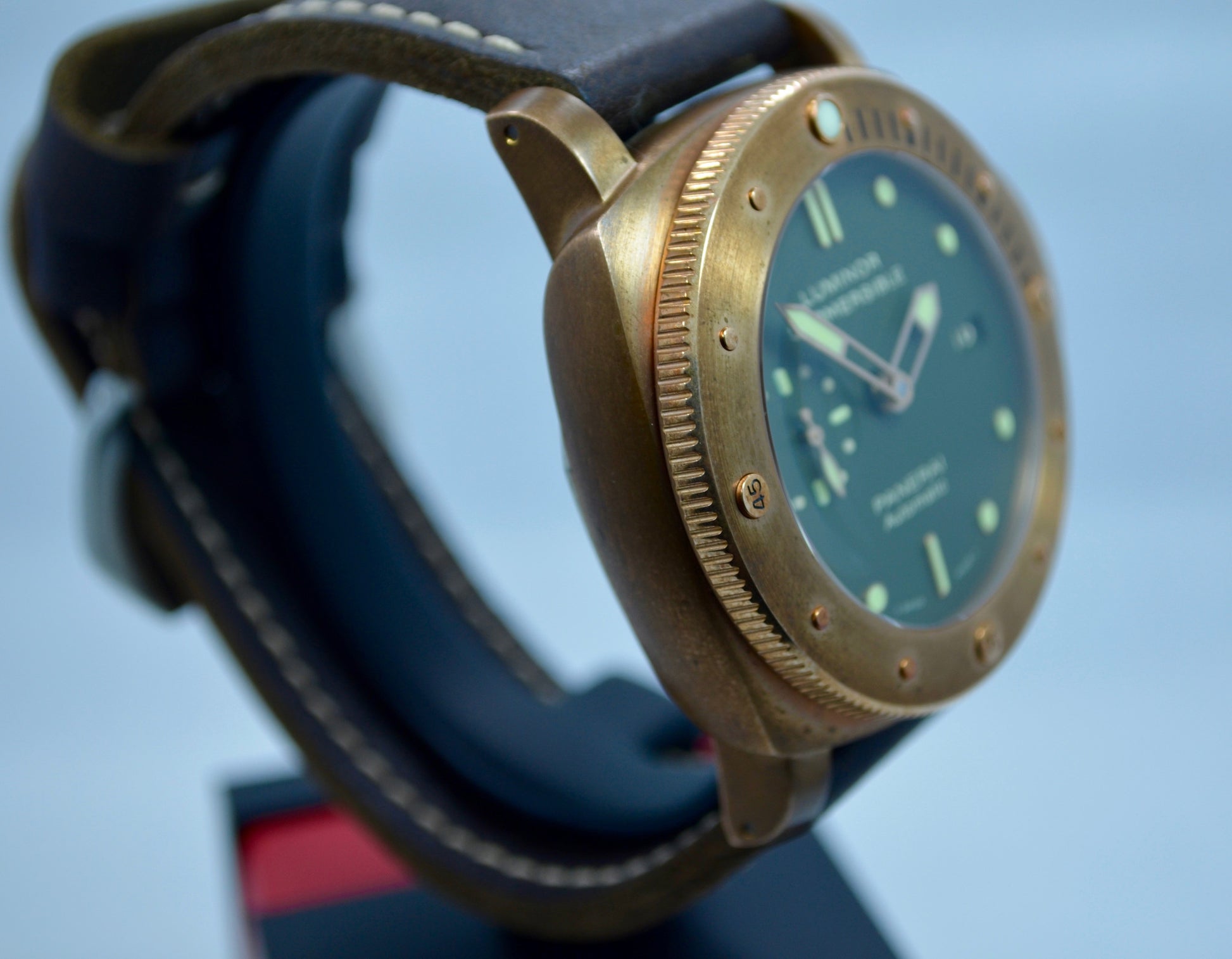 Panerai PAM 382 Bronzo Luminor Submersible 1950 3 Day Automatic Watch - Hashtag Watch Company