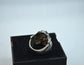 Vintage Large Mens Sterling Silver Flying Bat Smokey Quartz Ring - Hashtag Watch Company
