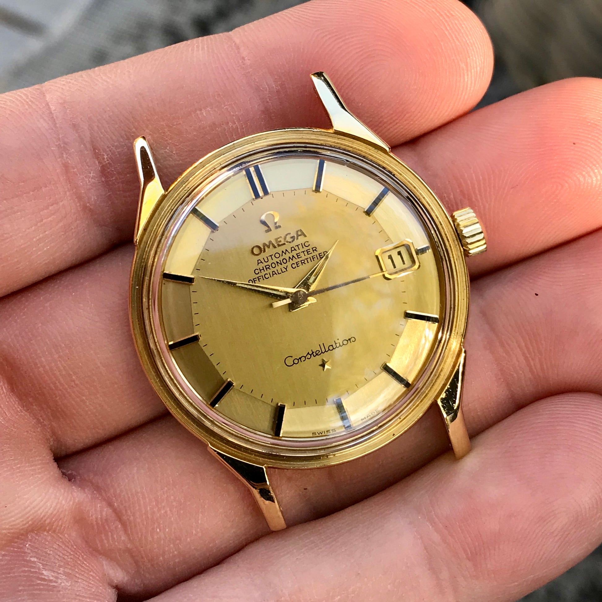 Omega 18k constellation best sale