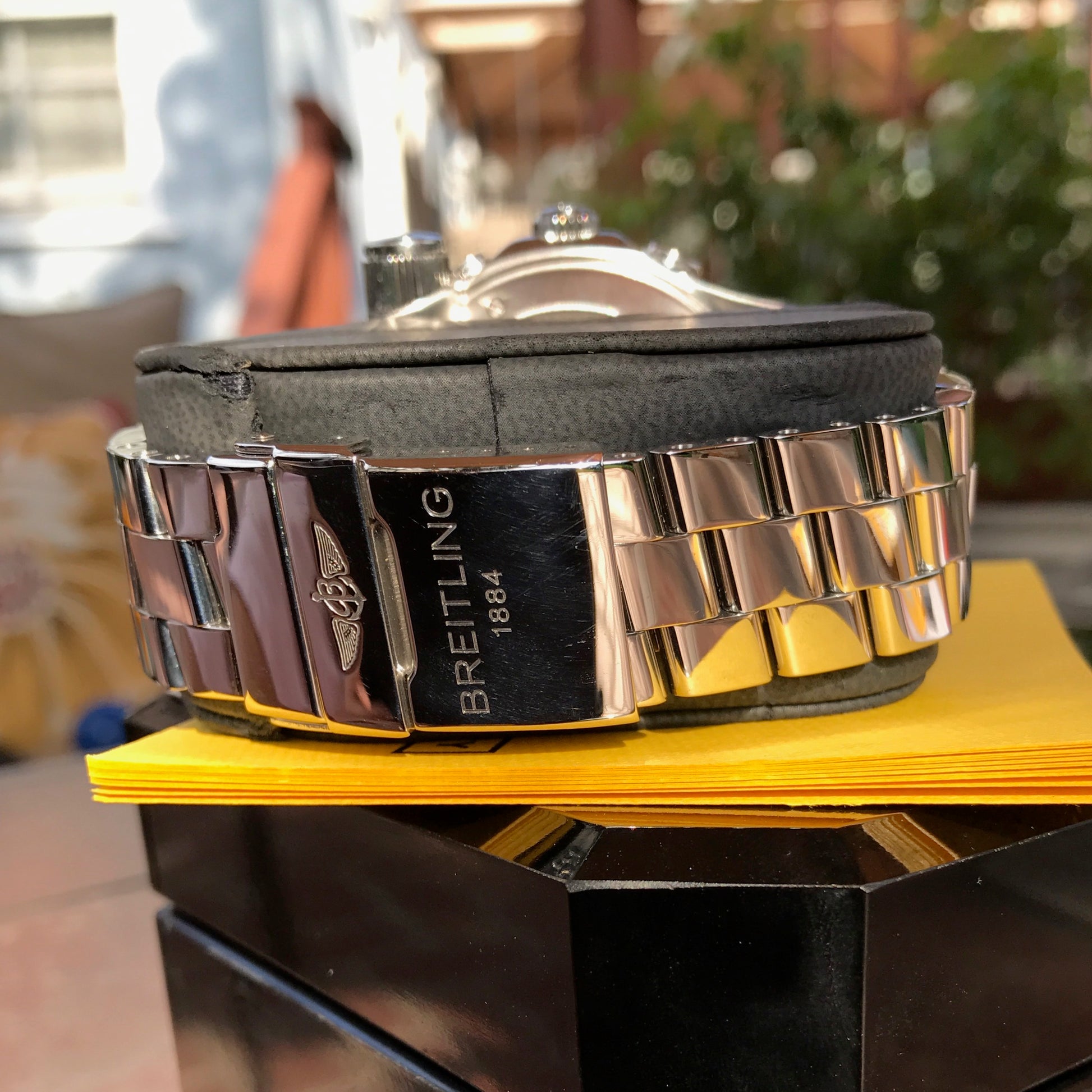 Breitling EMERGENCY MISSION A73322 Stainless Steel Chronograph Aviation Wristwatch Box Papers - Hashtag Watch Company