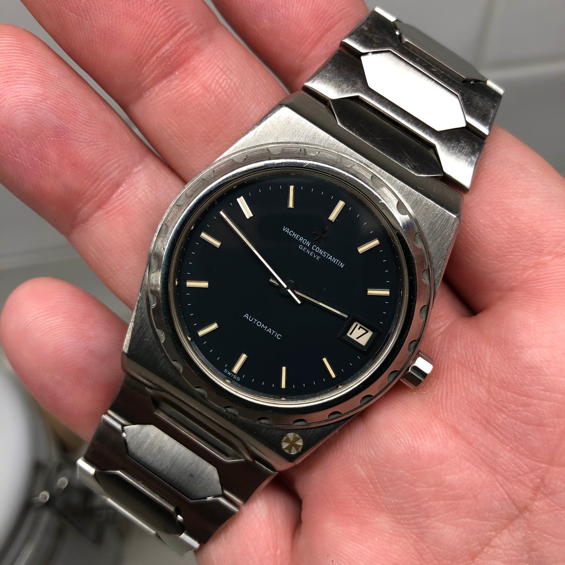 1978 Vacheron Constantin 222 Jumbo 44018 Steel Automatic 38mm Wristwatch with Original Guarantee Papers - Hashtag Watch Company