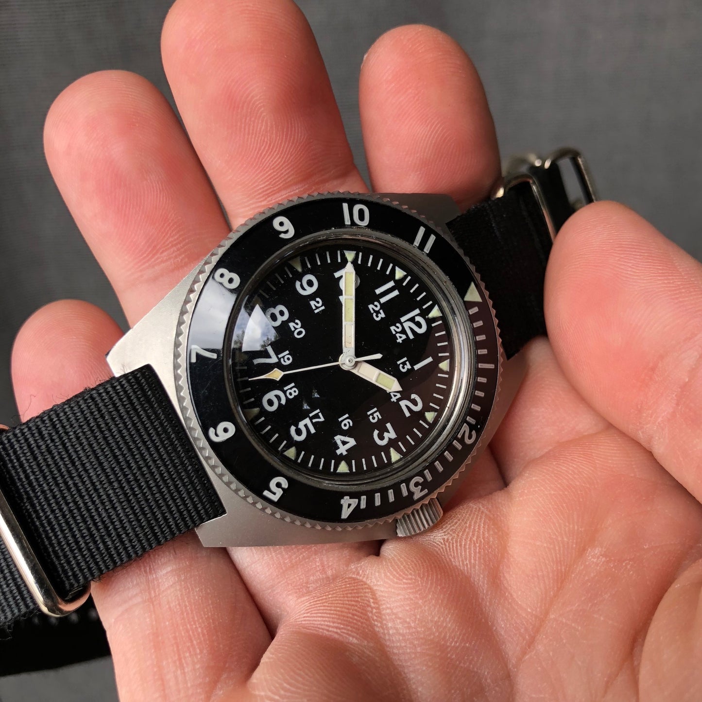 Vintage Benrus Type II Class A MIL-W-50717 Military Automatic Wristwatch Circa 1979 - Hashtag Watch Company