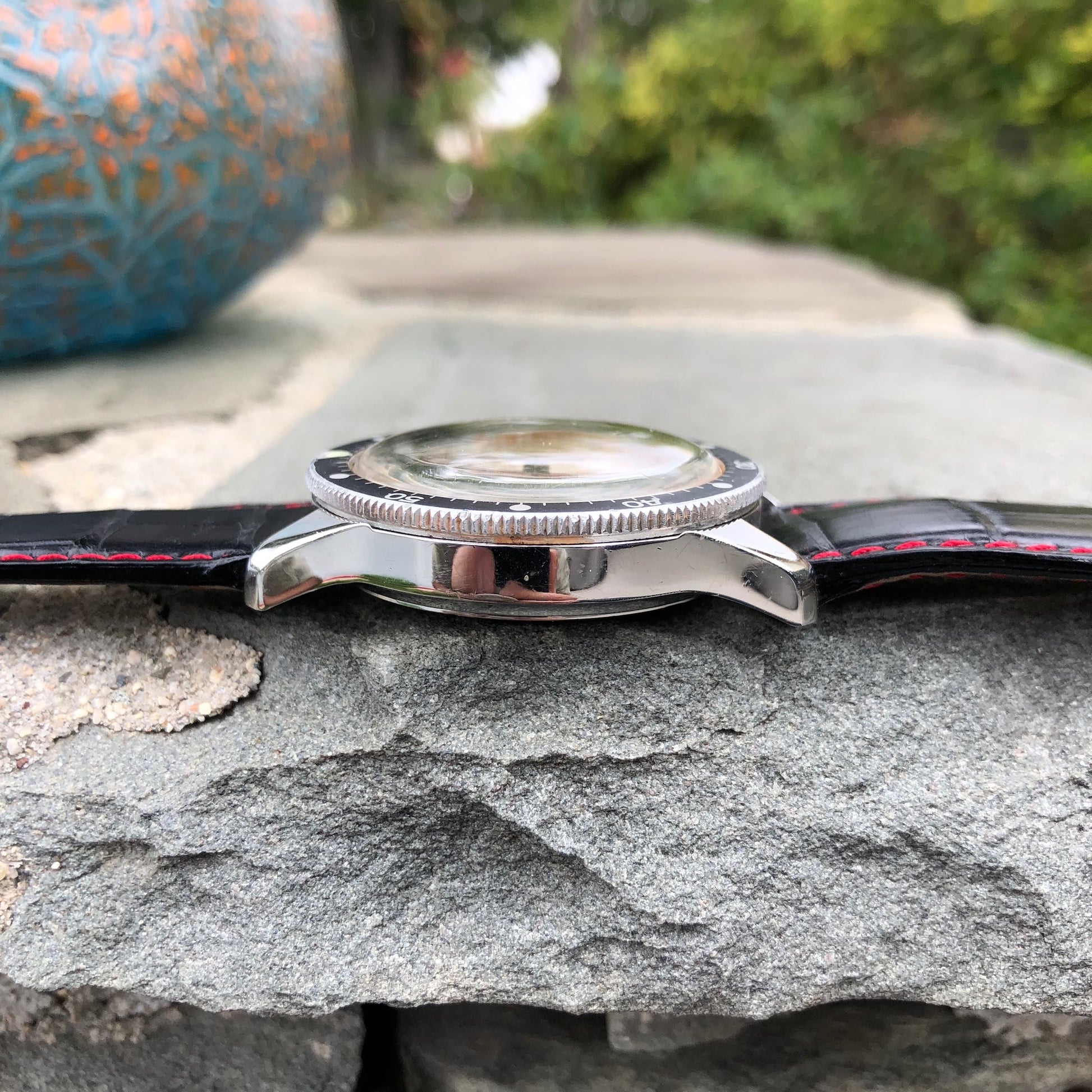 Vintage Meylan 816A Stainless Steel Chronograph Manual 37mm Wristwatch Circa 1960's - Hashtag Watch Company