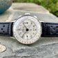Vintage Angelus Chronodato Steel Chronograph Triple Date Calendar Manual Wristwatch Circa 1940's - Hashtag Watch Company
