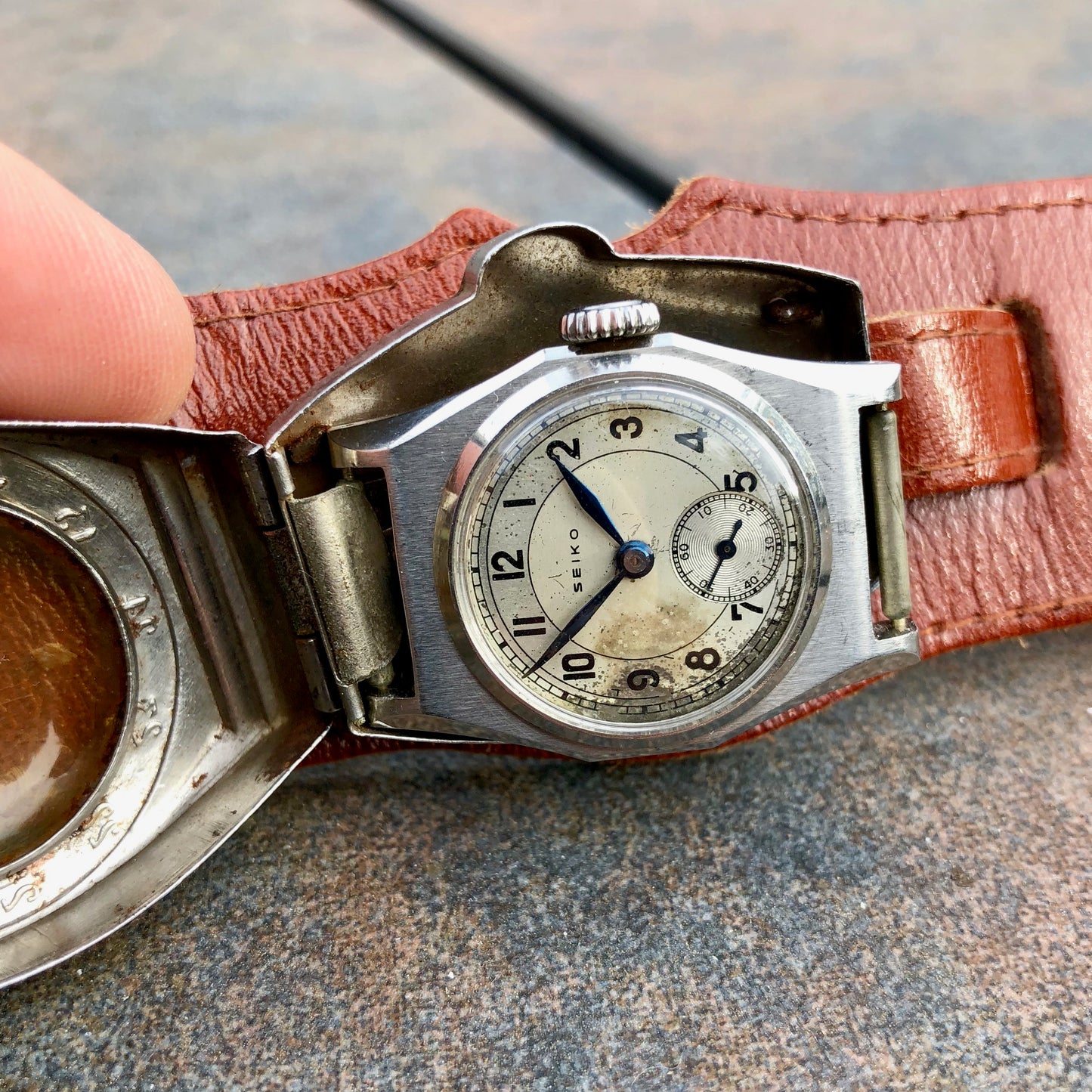 Vintage Seiko WWII Pilots Wristwatch Seikosha Manual Wind Wristwatch 1940's - Hashtag Watch Company