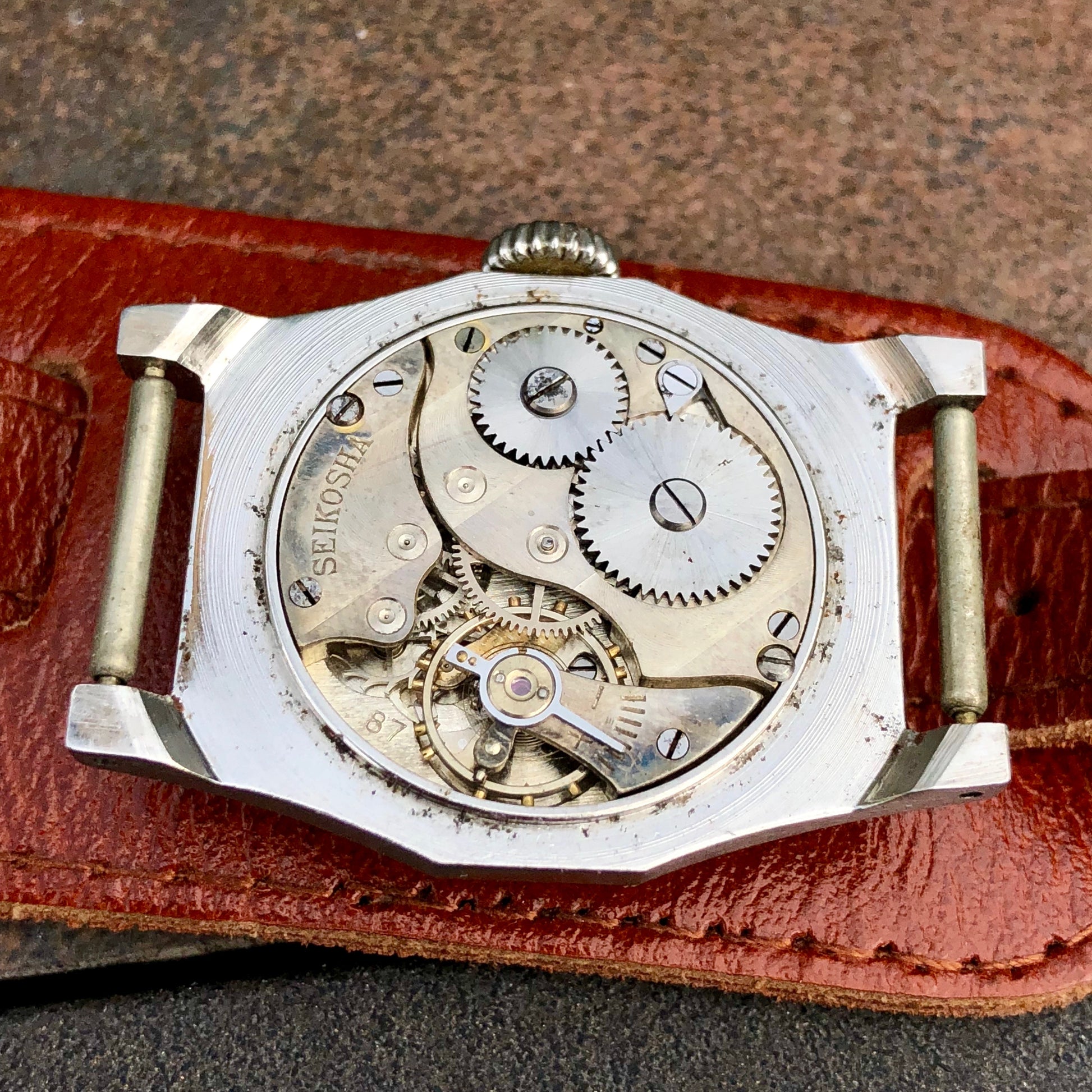 Vintage Seiko WWII Pilots Wristwatch Seikosha Manual Wind Wristwatch 1940's - Hashtag Watch Company