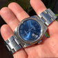 2002 Rolex Datejust 16234 Blue Roman Fluted White Gold Bezel Oyster Wristwatch Box Papers - Hashtag Watch Company