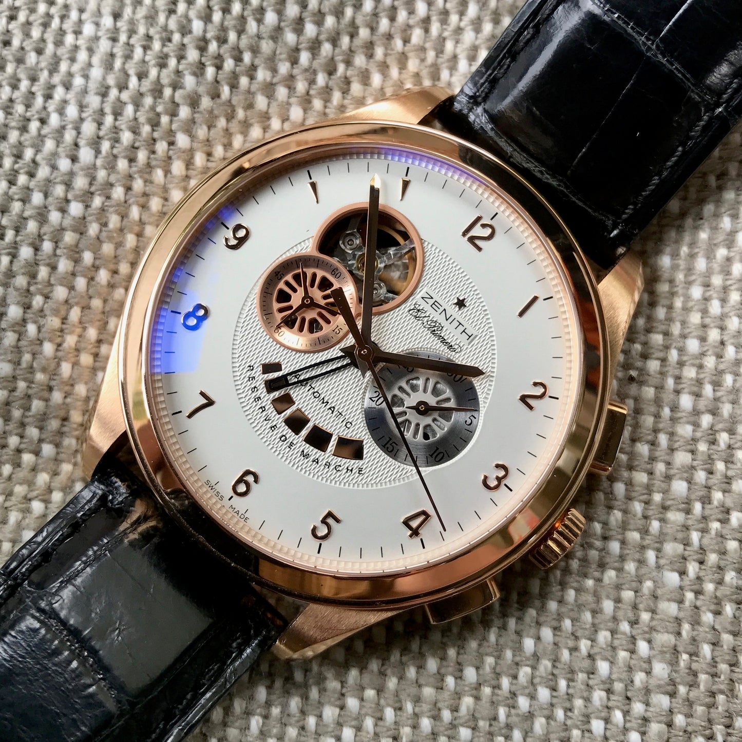 Zenith El Primero 18.0520.4021 18K Rose Gold Grande Class XXT Automatic Chronograph Wristwatch Box & Papers - Hashtag Watch Company