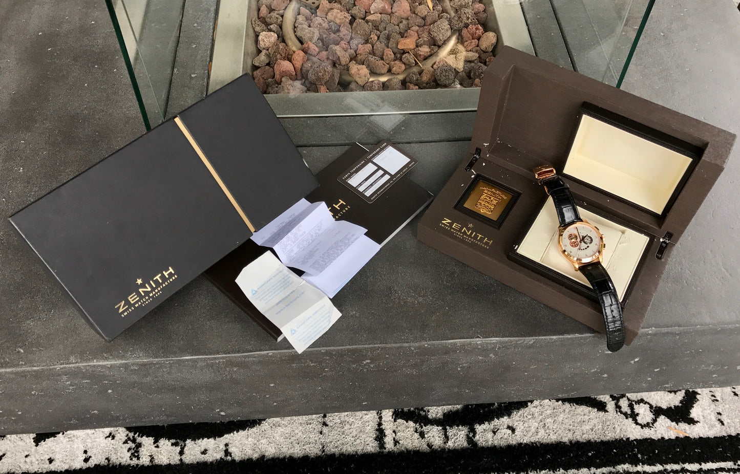 Zenith El Primero 18.0520.4021 18K Rose Gold Grande Class XXT Automatic Chronograph Wristwatch Box & Papers - Hashtag Watch Company