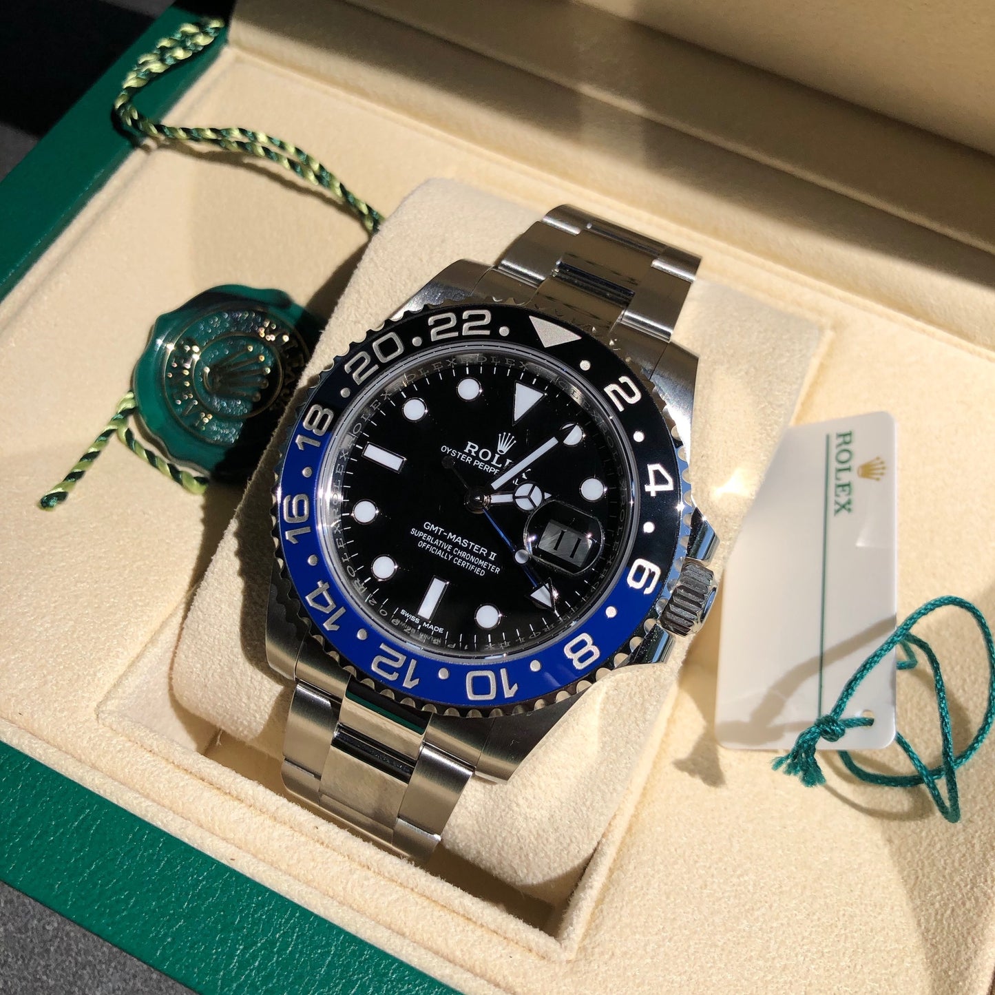 Rolex GMT Master II 116710 BLNR Batman Ceramic Steel Automatic Wristwatch Box Papers - Hashtag Watch Company