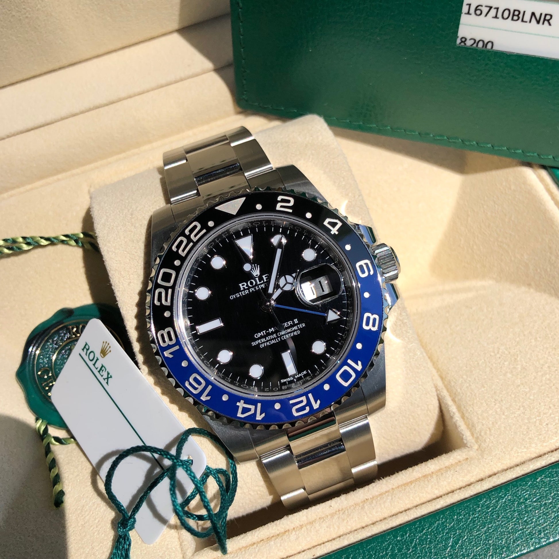 Rolex GMT Master II 116710 BLNR Batman Ceramic Steel Automatic Wristwatch Box Papers - Hashtag Watch Company