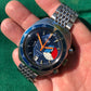Vintage Heuer Skipper 73463 Autavaia Blue Steel Chronograph Valjoux 7734 Wristwatch - Hashtag Watch Company