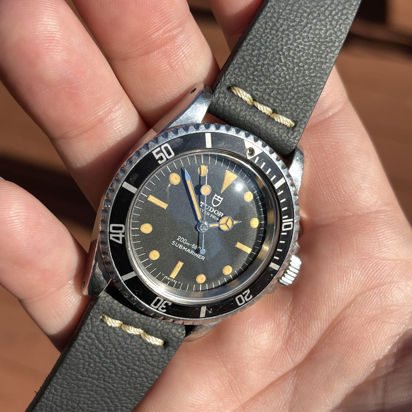 1968 Vintage Tudor Submariner 7016 Oyster Prince Lollipop Automatic Wristwatch - Hashtag Watch Company