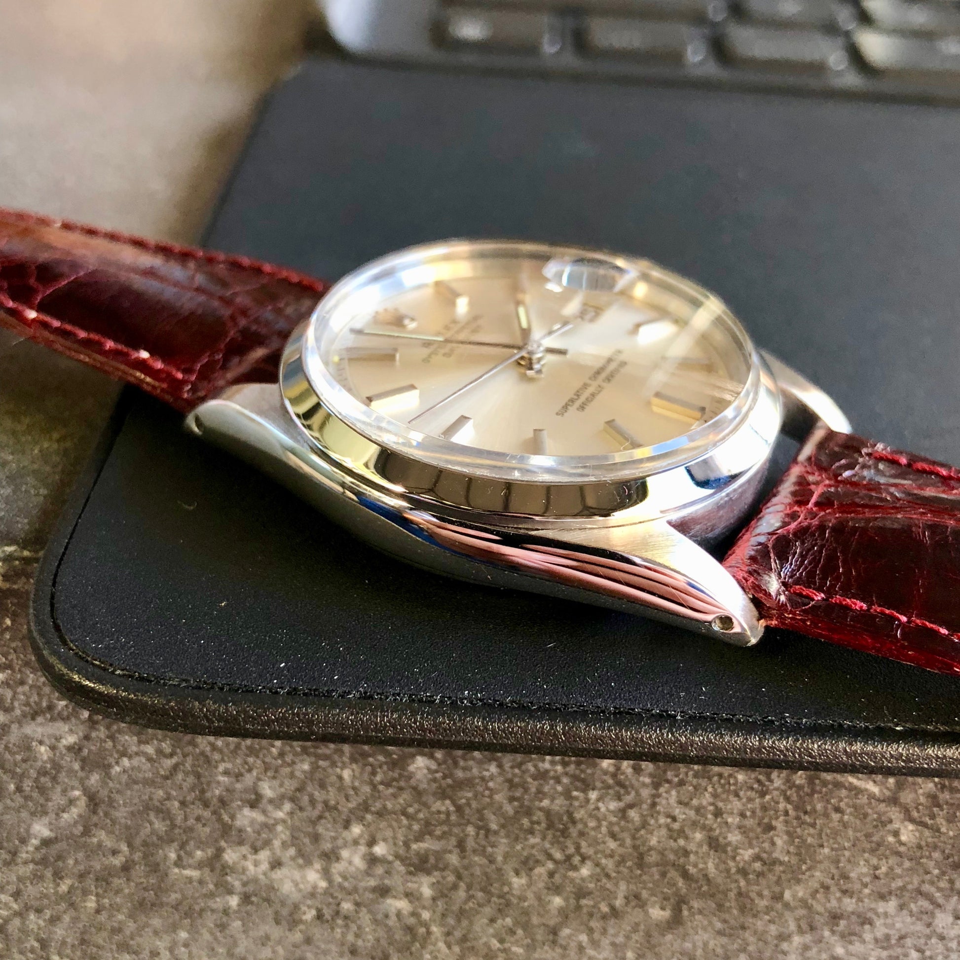 Vintage Rolex Datejust 1600 Silver Cal 1570 Oyster Perpetual Stainless Steel Wristwatch 1969 - Hashtag Watch Company