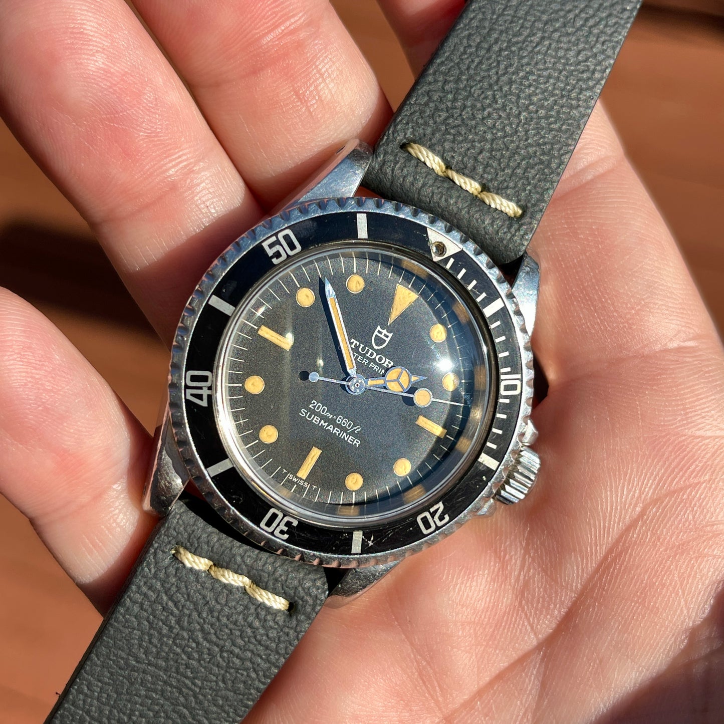 1968 Vintage Tudor Submariner 7016 Oyster Prince Lollipop Automatic Wristwatch - Hashtag Watch Company