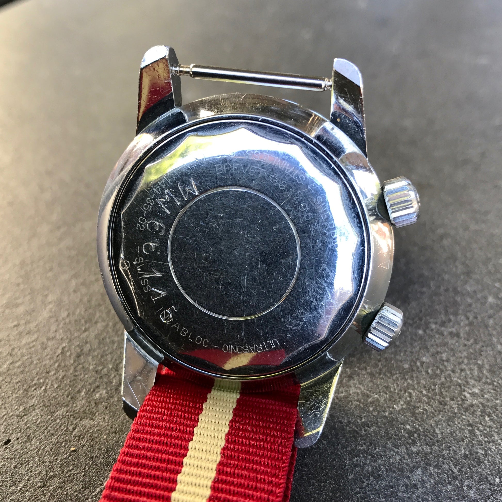 Vintage Enicar Sherpa Super Dive 2342 Polish Military Stainless Steel Automatic Compressor Wristwatch 1960's - Hashtag Watch Company