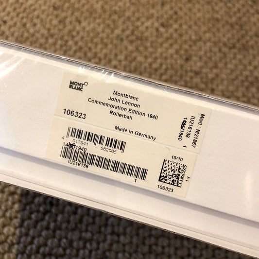 Montblanc John Lennon Commemoration Edition 106323 Rollerball FACTORY SEALED! - Hashtag Watch Company