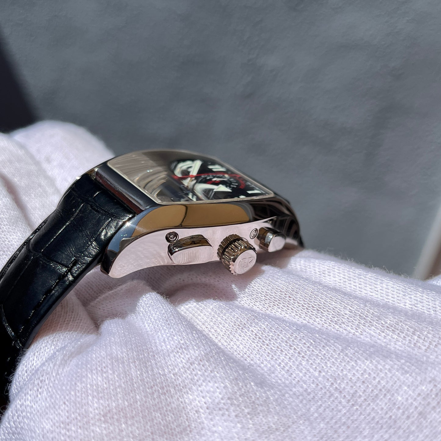 Girard Perregaux Ferrari 250 GTO LMB 1 of 1 18k White Gold Perpetual Calendar Chronograph Wristwatch - Hashtag Watch Company