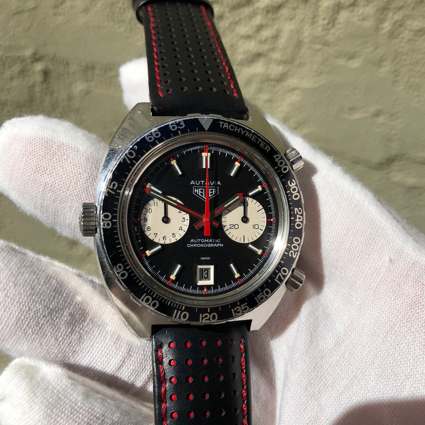 Vintage Heuer Autavia 1163 Viceroy Steel Chronograph Cal. 12 Wristwatch Circa 1972 - Hashtag Watch Company