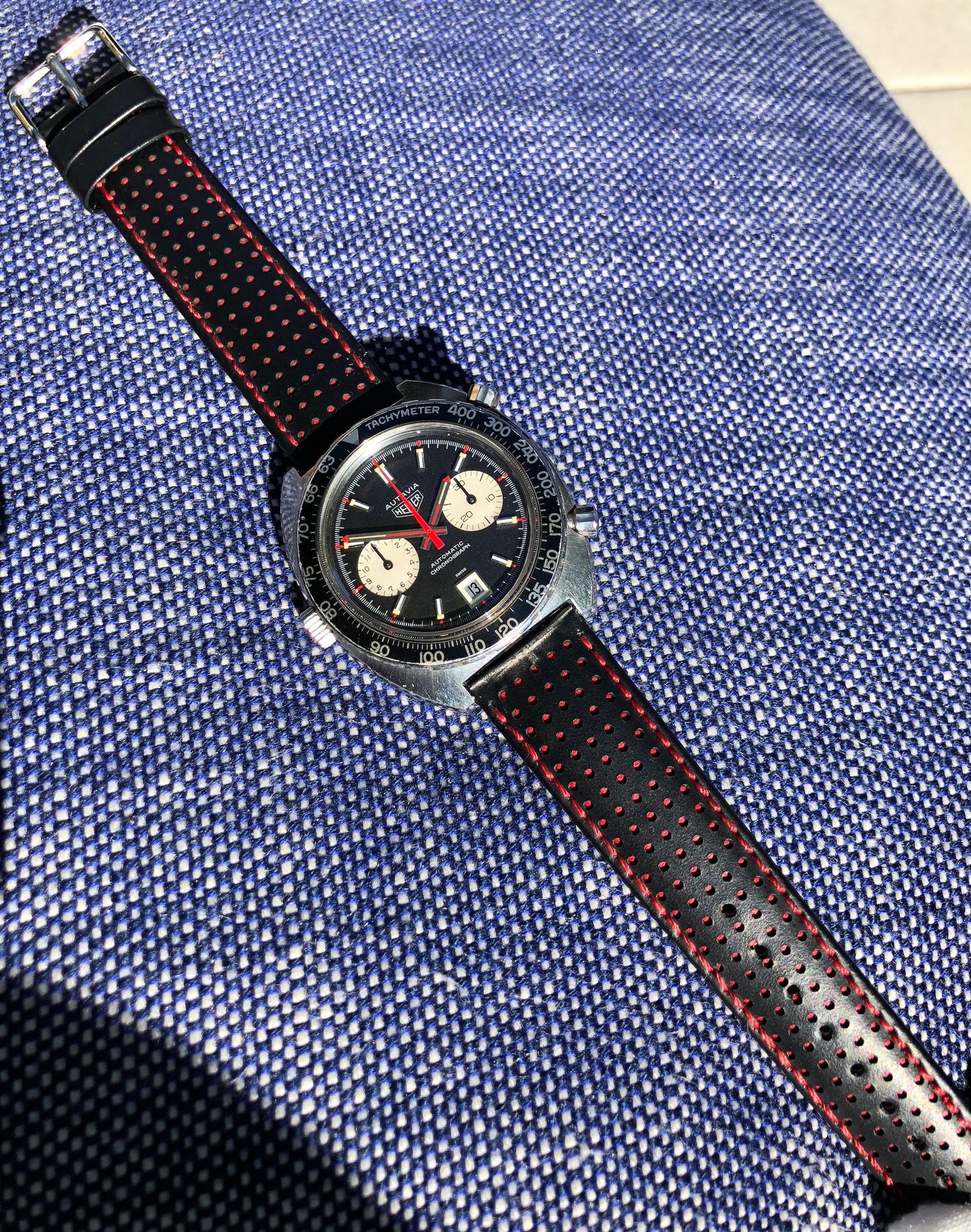 Vintage Heuer Autavia 1163 Viceroy Steel Chronograph Cal. 12 Wristwatch Circa 1972 - Hashtag Watch Company