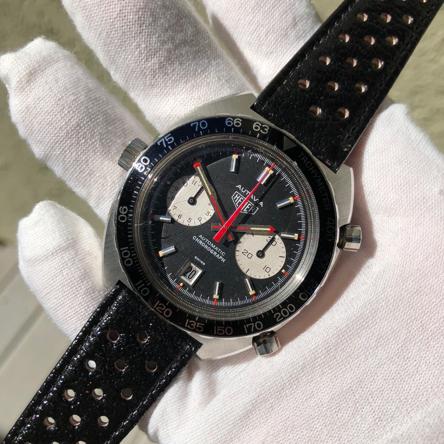 Vintage Heuer Autavia 1163 Viceroy Steel Chronograph Cal. 12 Wristwatch Circa 1972 - Hashtag Watch Company