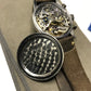 Vintage Bovet Mono-Rattrapante Steel Valjoux 84 Chronograph Black 38mm Leather Wristwatch - Hashtag Watch Company