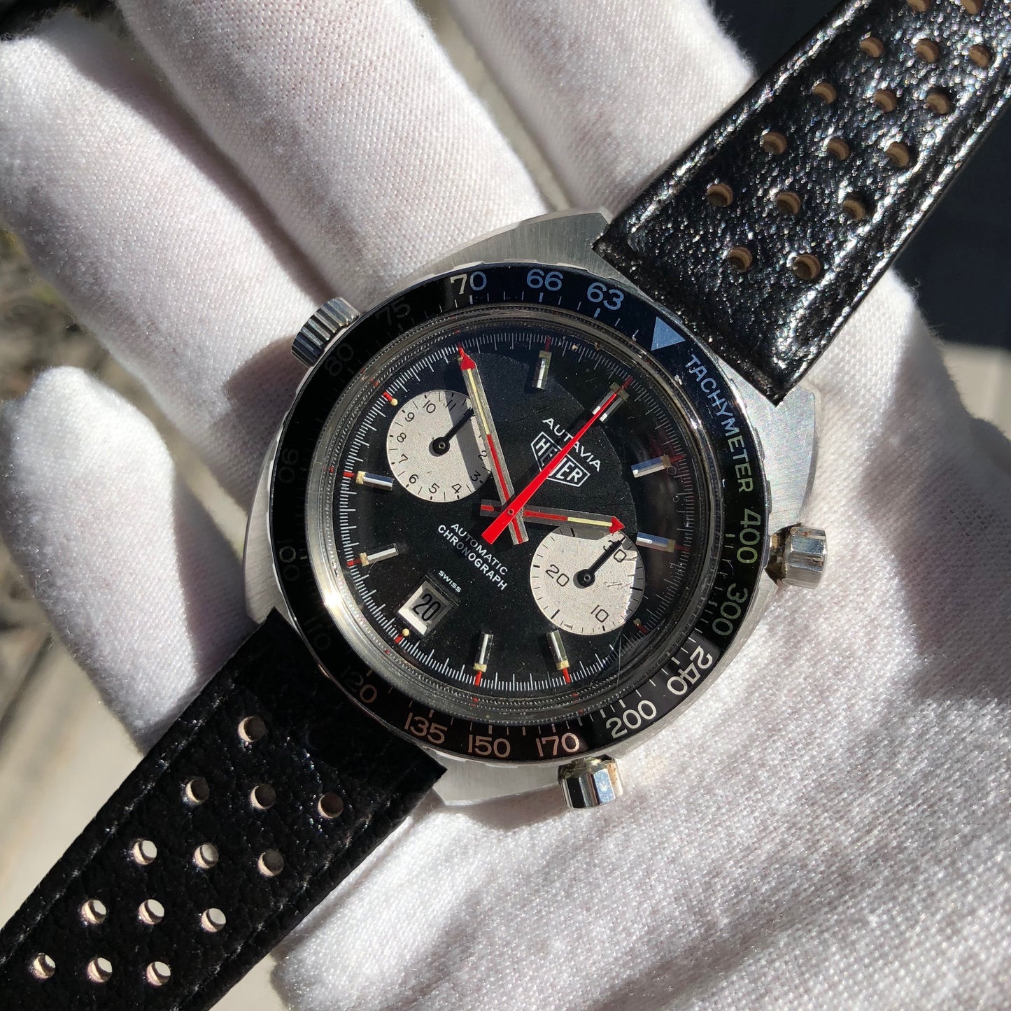 Vintage Heuer Autavia 1163 Viceroy Steel Chronograph Cal. 12 Wristwatch Circa 1972 - Hashtag Watch Company