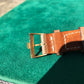 Vintage Rolex Oyster Perpetual 6084 Gilt 18K Yellow Gold Black Honeycomb Automatic Wristwatch Circa 1953 - Hashtag Watch Company