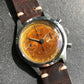 Vintage Croton Clamshell Steel Chronograph Caramel Patina Manual Wristwatch - Hashtag Watch Company