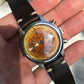 Vintage Croton Clamshell Steel Chronograph Caramel Patina Manual Wristwatch - Hashtag Watch Company