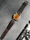 Vintage Croton Clamshell Steel Chronograph Caramel Patina Manual Wristwatch - Hashtag Watch Company