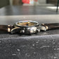 Vintage Croton Clamshell Steel Chronograph Caramel Patina Manual Wristwatch - Hashtag Watch Company