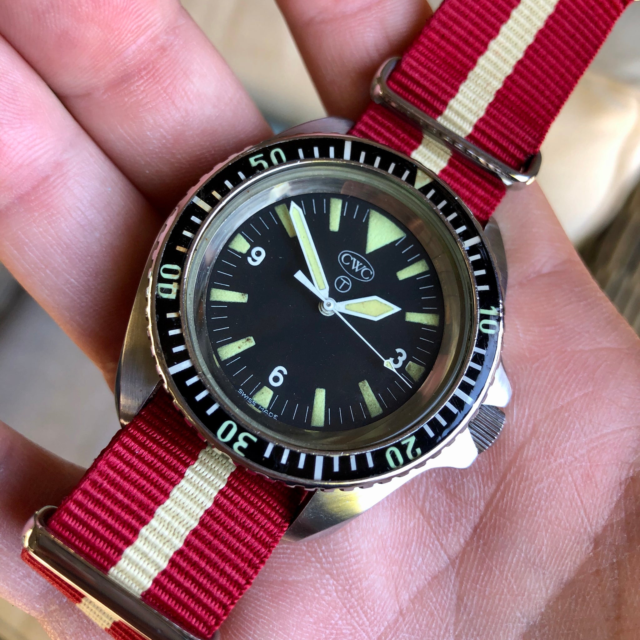 Vintage CWC Cabot Watch Company Milsub Divers Automatic 0977.165 ...