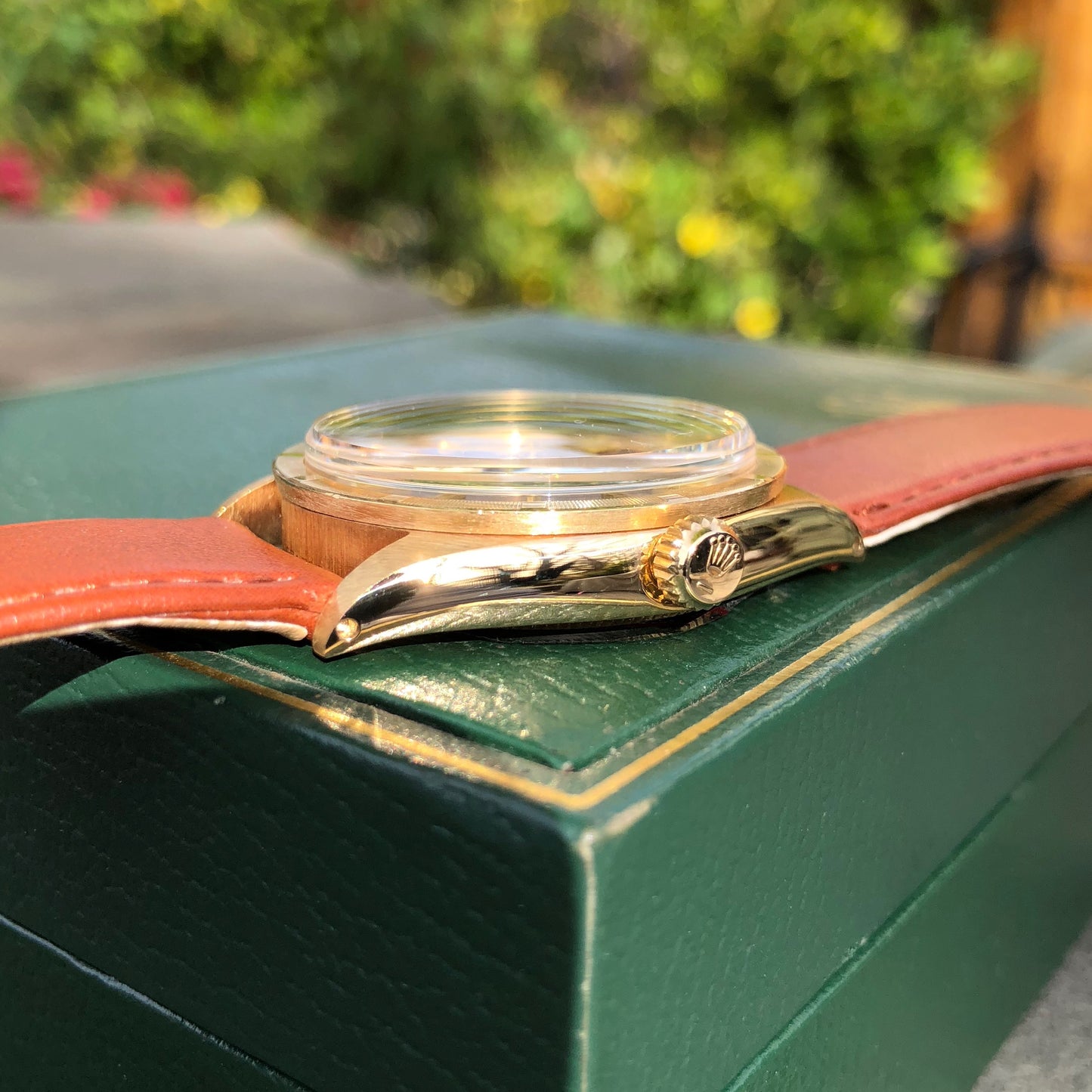 Vintage Rolex Oyster Perpetual 1007 18K Yellow Gold Caliber 1570 Automatic Wristwatch Box Papers Circa 1971 - Hashtag Watch Company