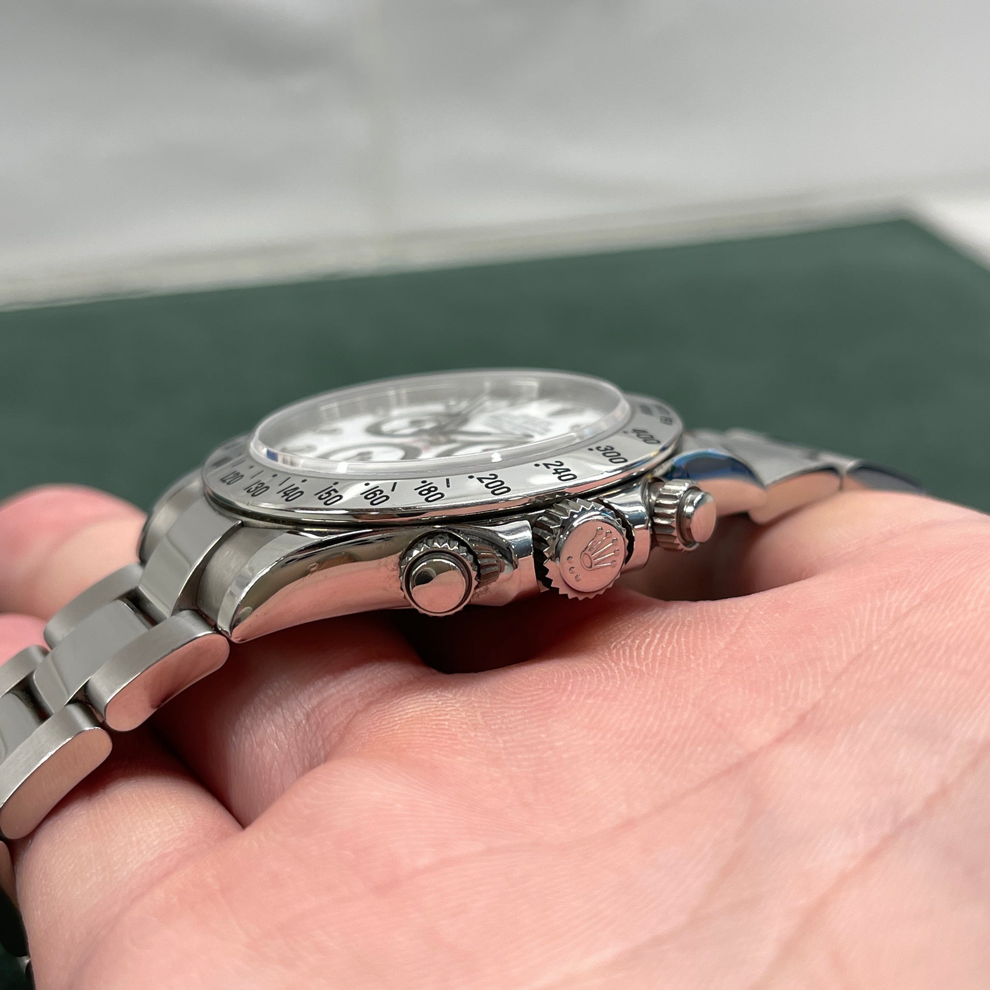 2008 Rolex Daytona Cosmograph 116520 White Steel Oyster Automatic Chronograph - Hashtag Watch Company