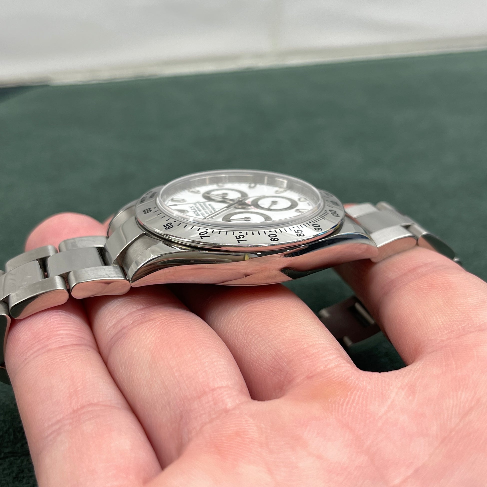 2008 Rolex Daytona Cosmograph 116520 White Steel Oyster Automatic Chronograph - Hashtag Watch Company
