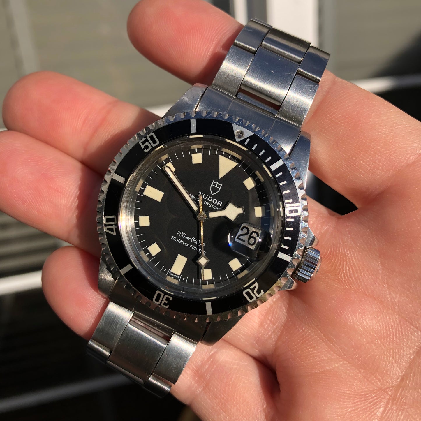 1981 Tudor Submariner 94110 Snowflake Black Oysterdate Wristwatch - Hashtag Watch Company