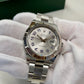 2014 Rolex Datejust II 116334 Rhodium Arabic Fluted 18K Steel Oyster 41mm Wristwatch Box Papers - Hashtag Watch Company