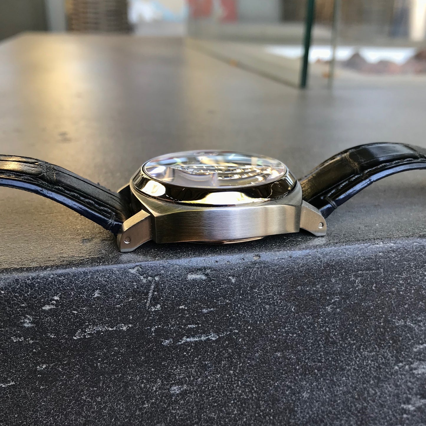 Panerai Luminor Marina PAM 70 Automatic Stainless Steel Blue Wristwatch Box Papers - Hashtag Watch Company